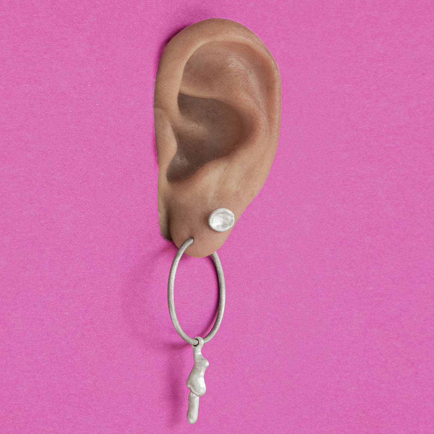 volcano stud silver