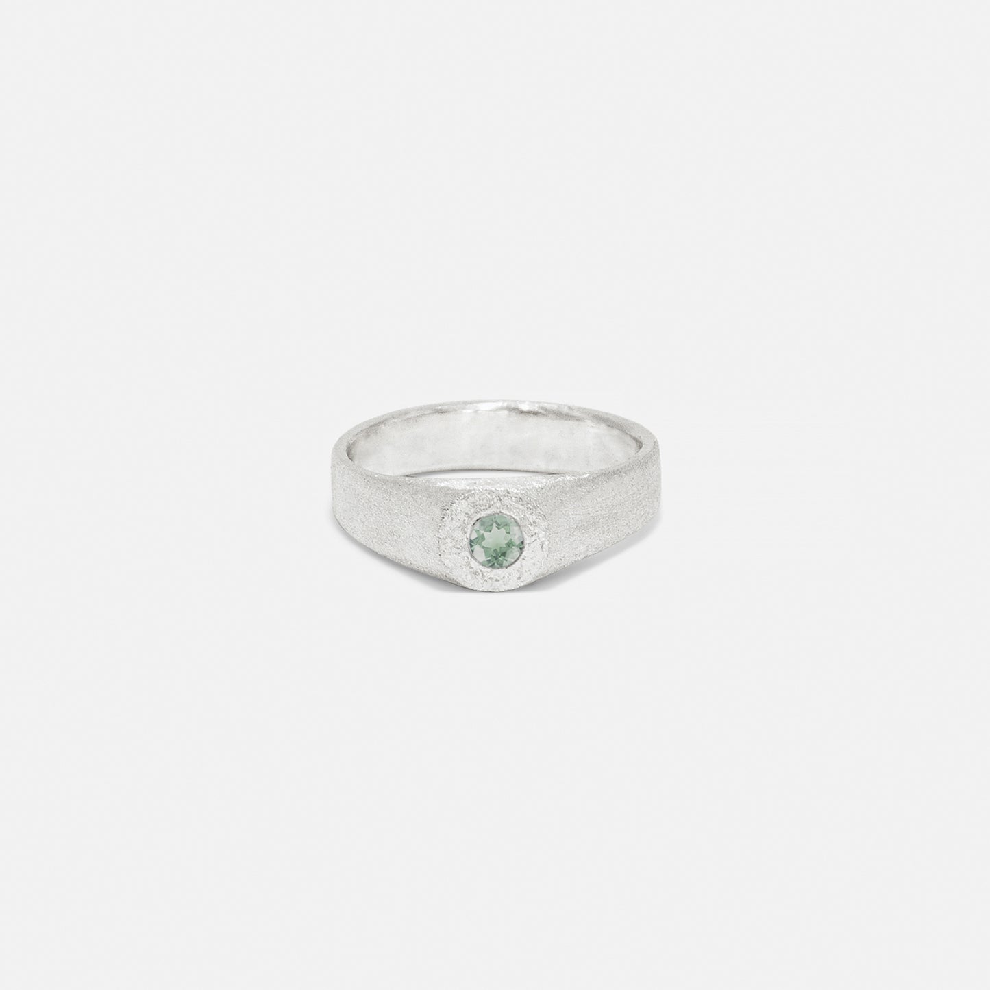 gem signet silver&tourmaline