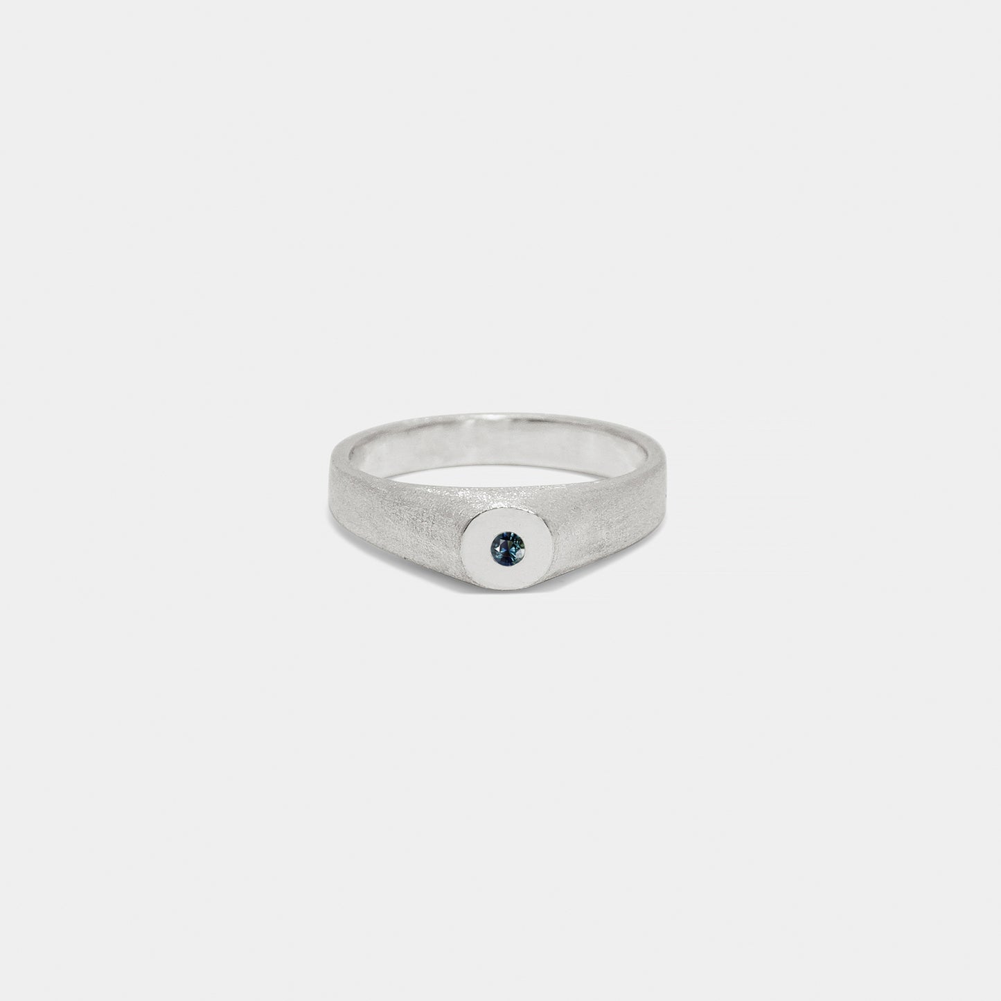 mini gem signet silver&sapphire
