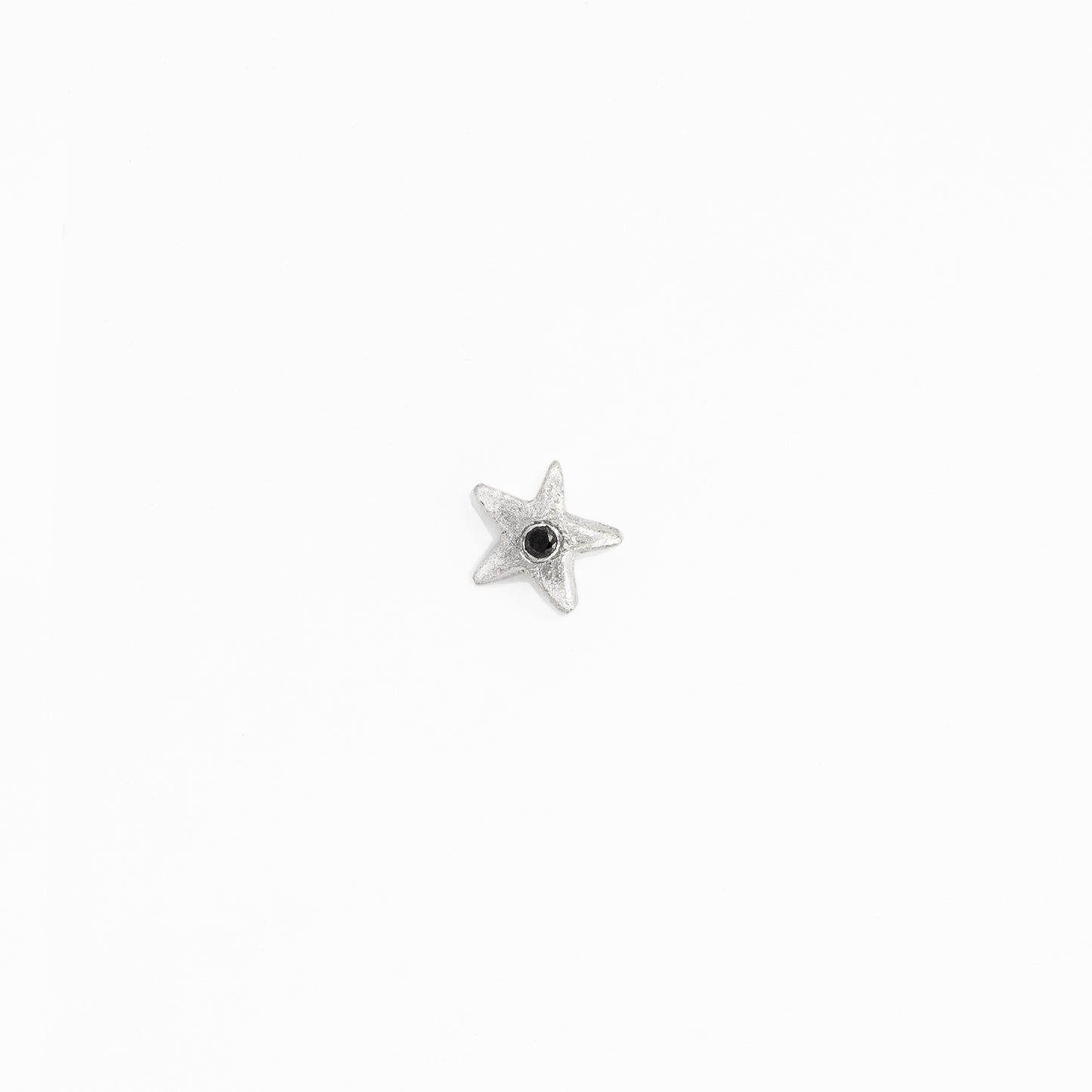 twinkly star silver&black diamond