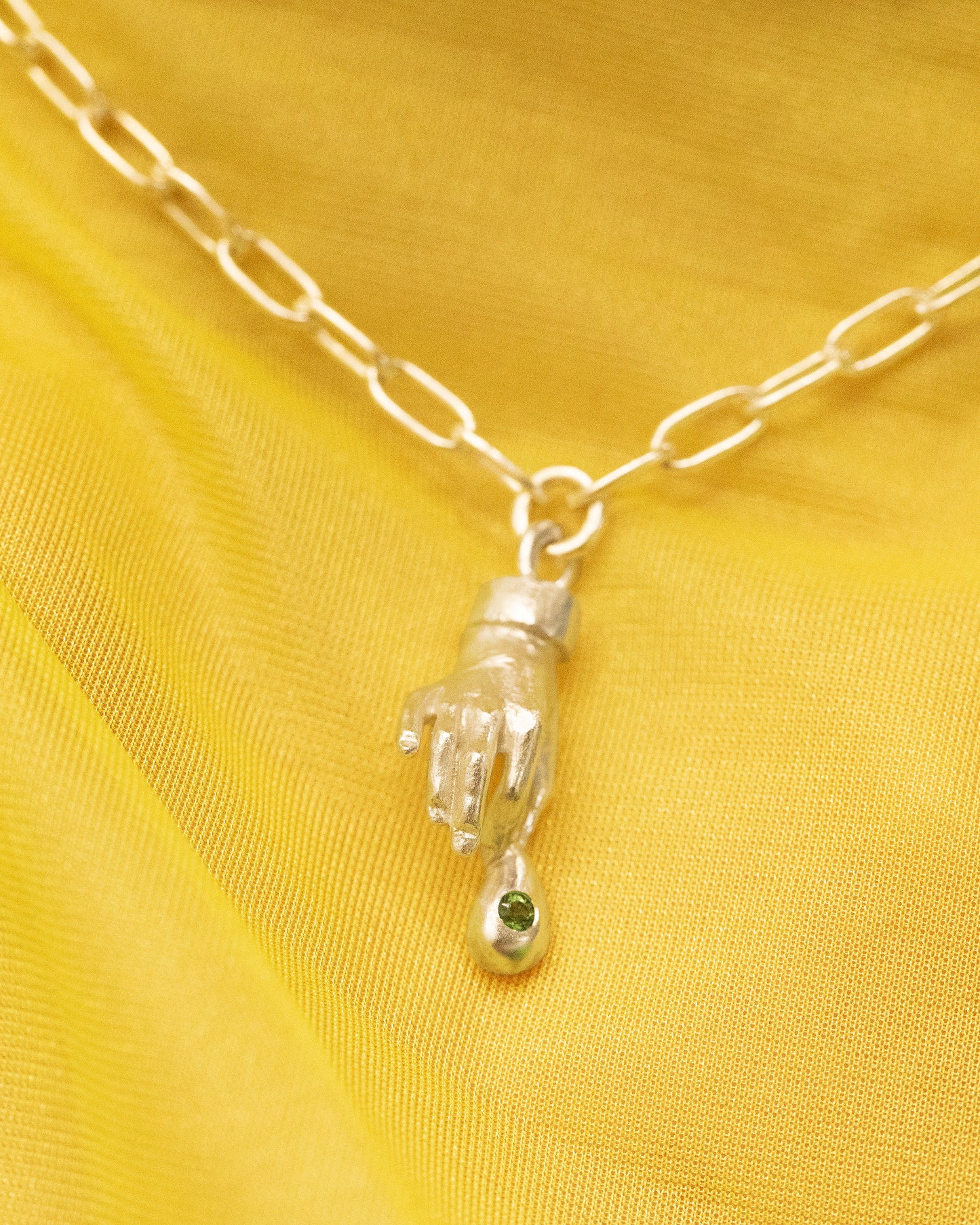 handle with care necklace-magic green