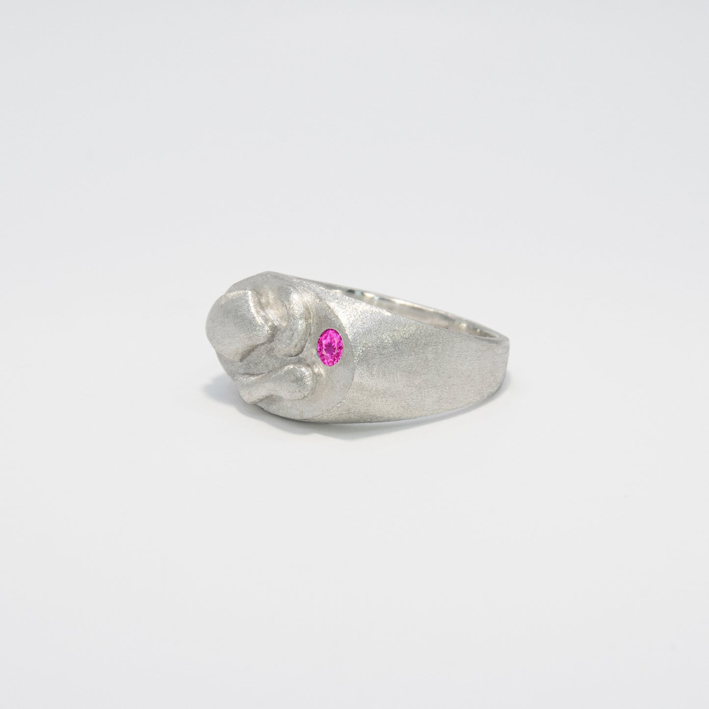 bobble signet pink sapphire