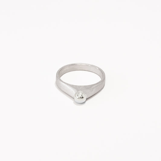 silver globe ring