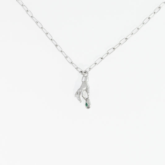 handle with care necklace-magic green