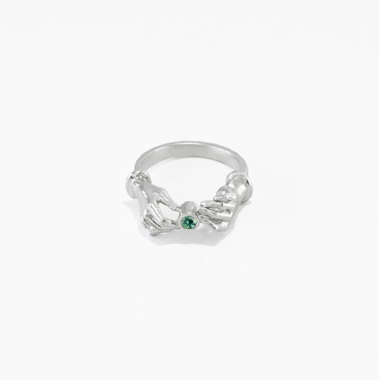 hands up ring magic green