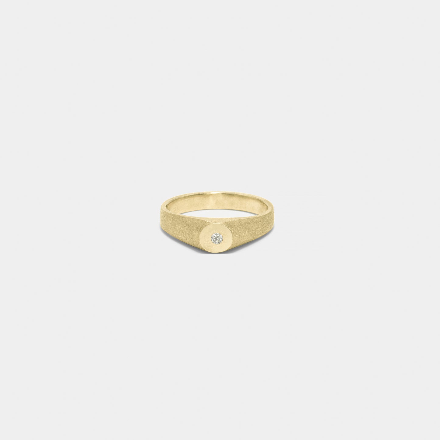 mini gem signet gold&diamond