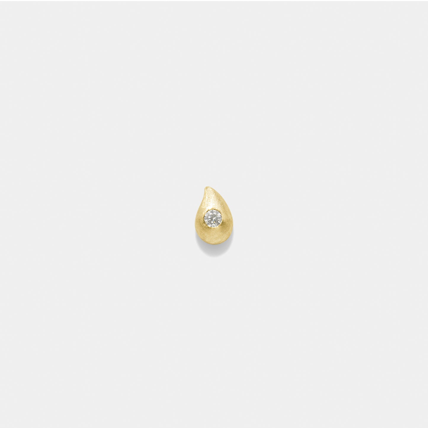 raindrop stud gold&diamond