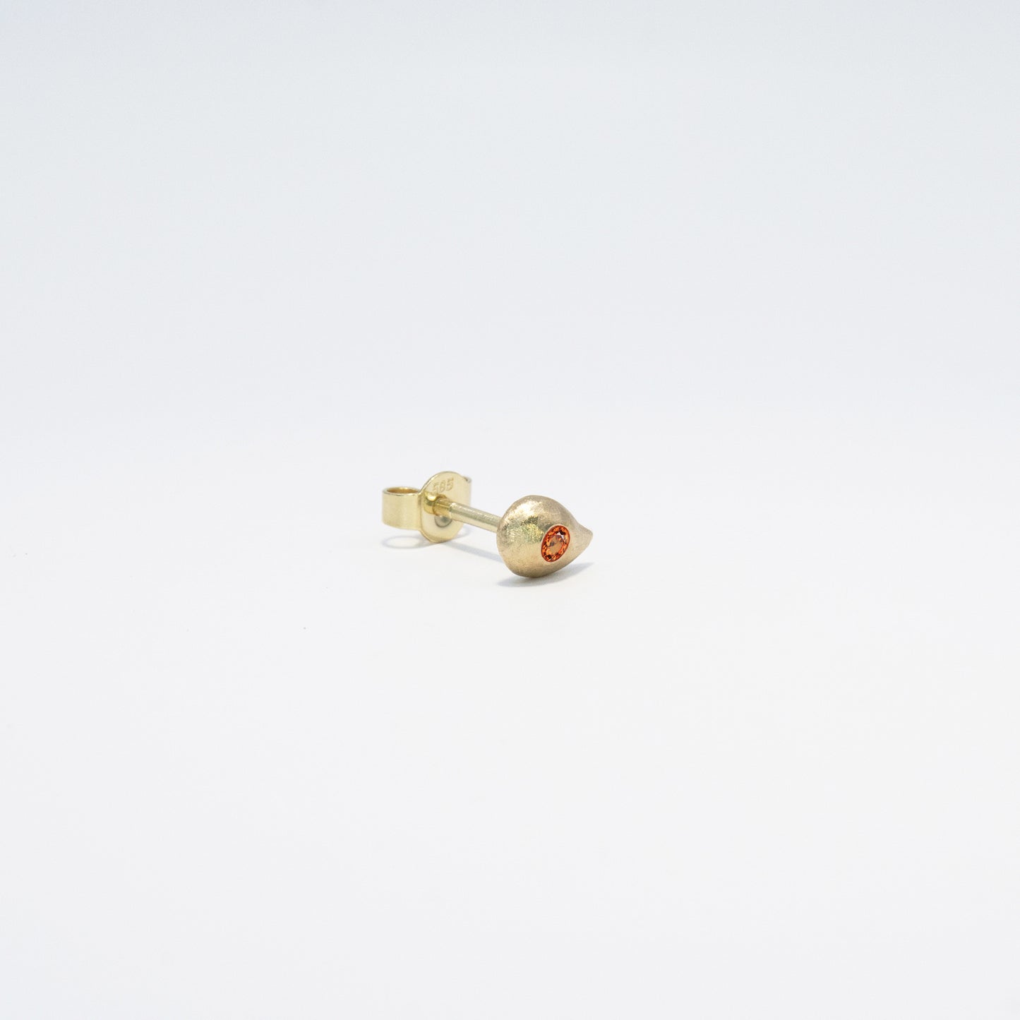 raindrop stud gold&sapphire