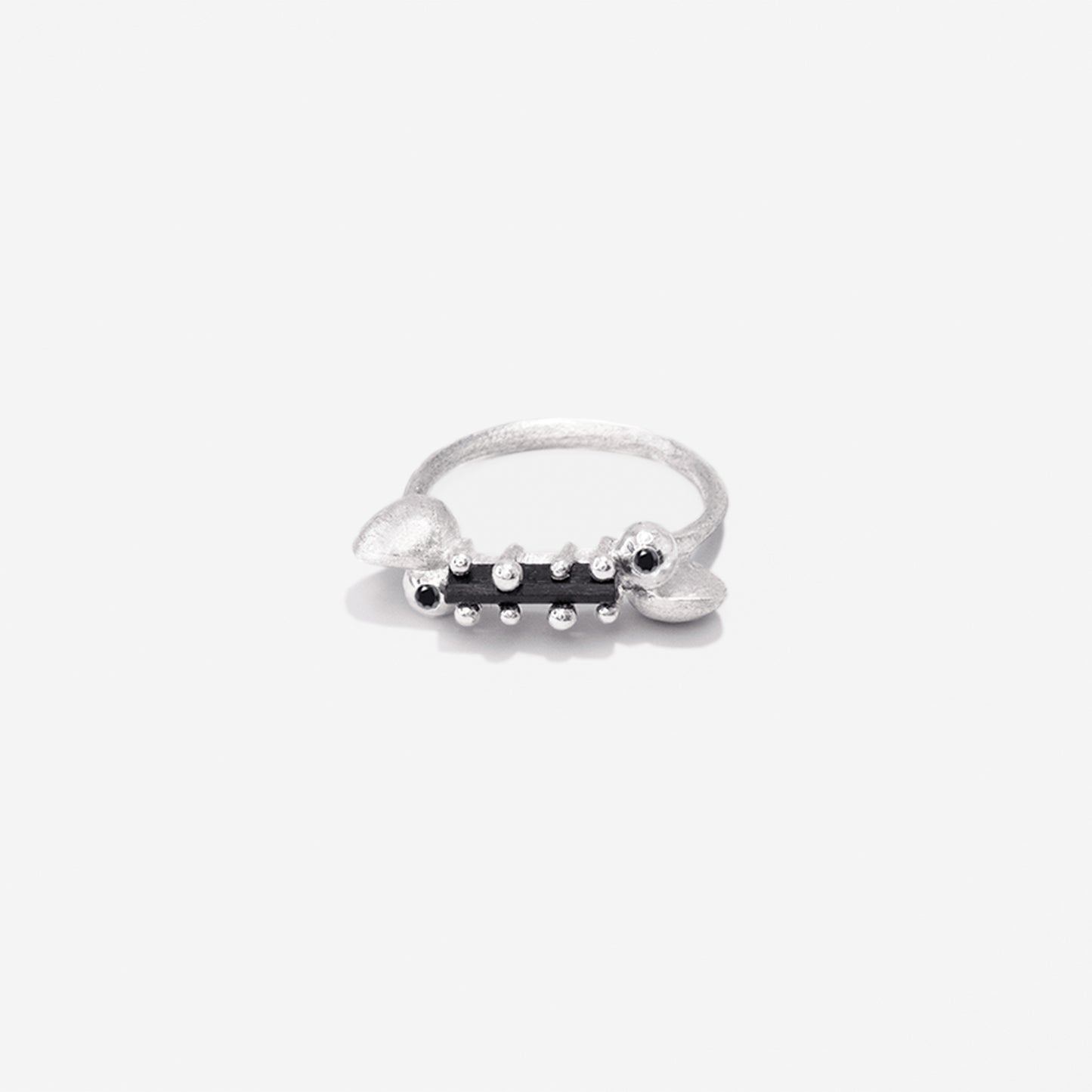 stick and balls ring black