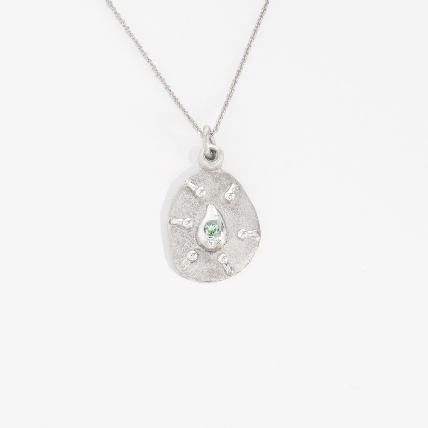 holy teardrop pendant magic green