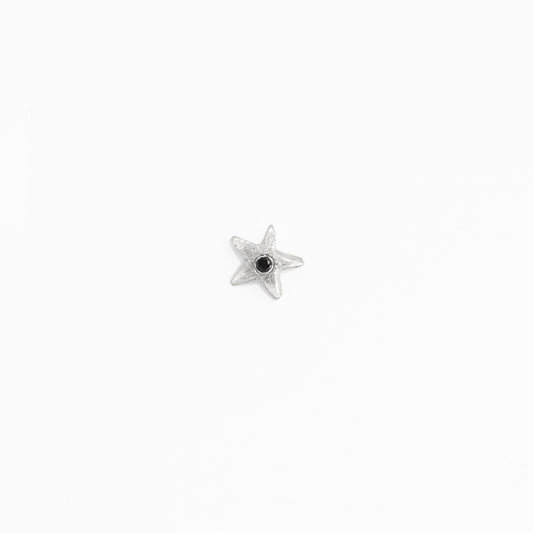 twinkly star silver&black diamond